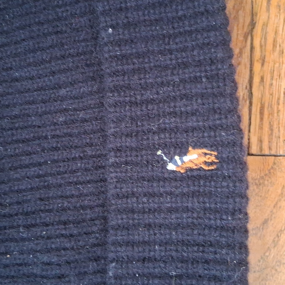 Polo by Ralph Lauren Black & Blue Knit Beanie Set - Picture 4 of 4